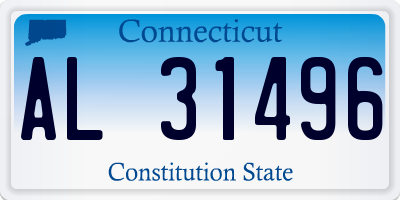 CT license plate AL31496