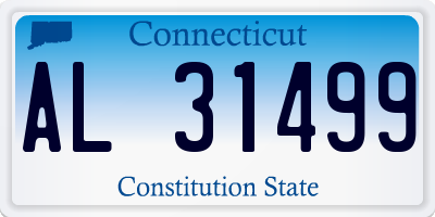 CT license plate AL31499