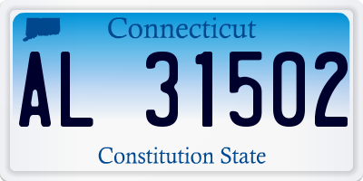 CT license plate AL31502