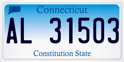 CT license plate AL31503