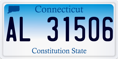 CT license plate AL31506