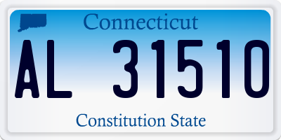 CT license plate AL31510