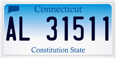 CT license plate AL31511