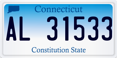 CT license plate AL31533