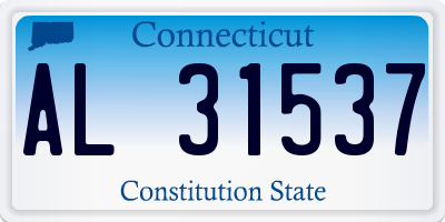 CT license plate AL31537