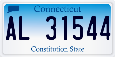 CT license plate AL31544