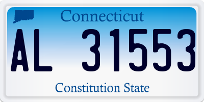CT license plate AL31553