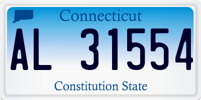 CT license plate AL31554
