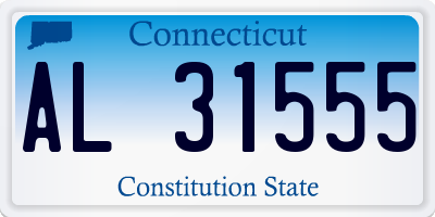 CT license plate AL31555