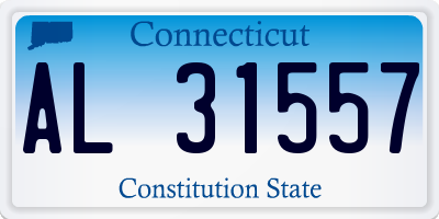 CT license plate AL31557
