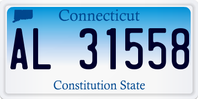 CT license plate AL31558