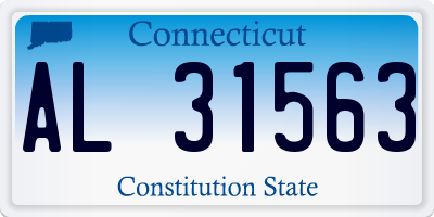 CT license plate AL31563