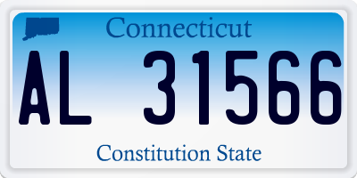 CT license plate AL31566