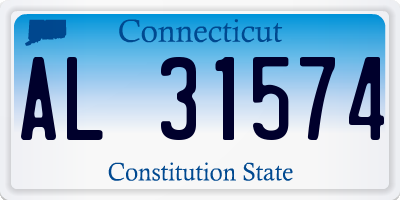 CT license plate AL31574