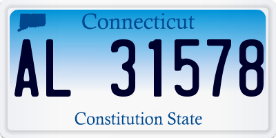 CT license plate AL31578