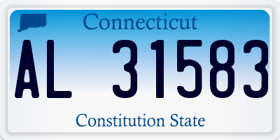 CT license plate AL31583