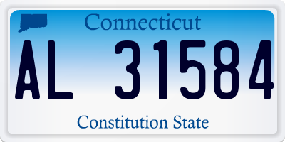 CT license plate AL31584