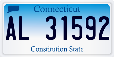CT license plate AL31592