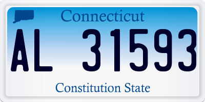 CT license plate AL31593