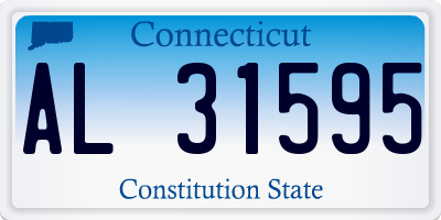 CT license plate AL31595