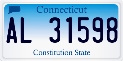 CT license plate AL31598