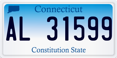 CT license plate AL31599