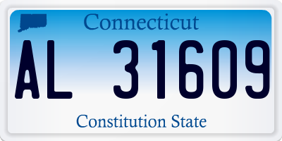 CT license plate AL31609