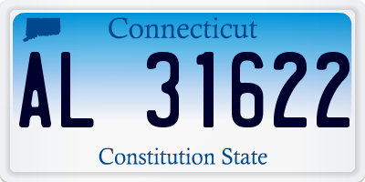 CT license plate AL31622