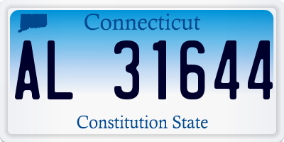 CT license plate AL31644