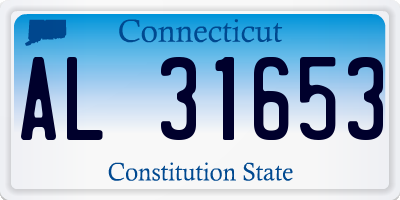 CT license plate AL31653
