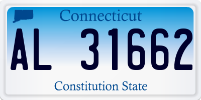 CT license plate AL31662