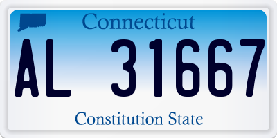 CT license plate AL31667