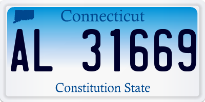 CT license plate AL31669