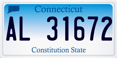 CT license plate AL31672