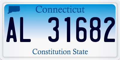 CT license plate AL31682