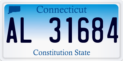 CT license plate AL31684