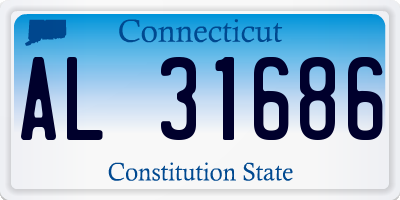 CT license plate AL31686