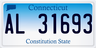 CT license plate AL31693