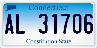 CT license plate AL31706