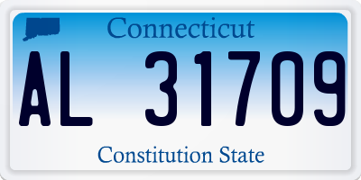 CT license plate AL31709