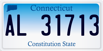CT license plate AL31713