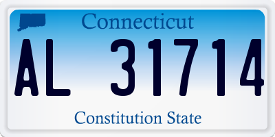 CT license plate AL31714