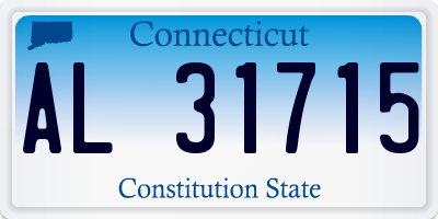 CT license plate AL31715