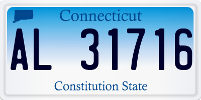 CT license plate AL31716
