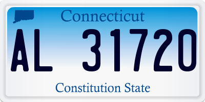 CT license plate AL31720