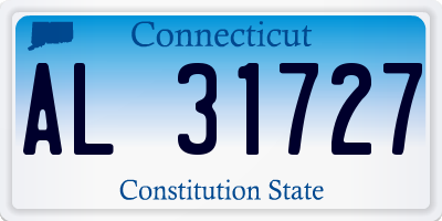 CT license plate AL31727