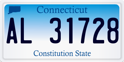 CT license plate AL31728