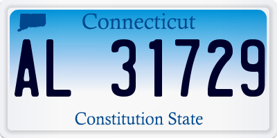CT license plate AL31729