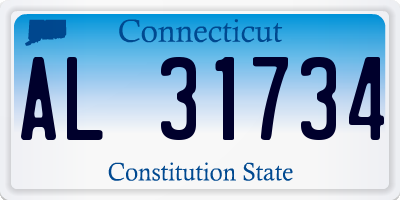 CT license plate AL31734