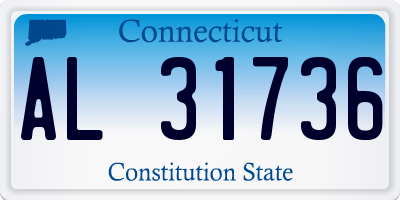 CT license plate AL31736